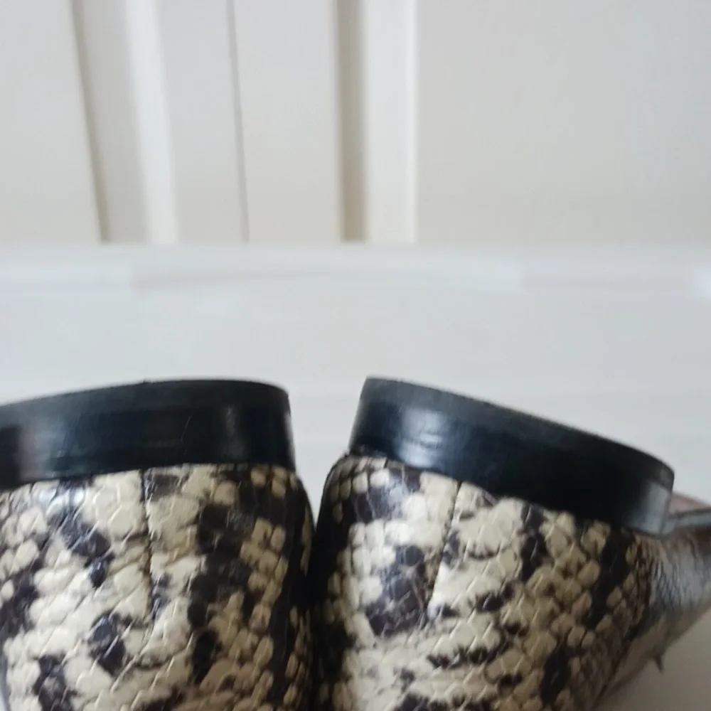 Sam Edelman "Lior" leather snakeskin bit slip on loafers - size 7 - Picture 11 of 11